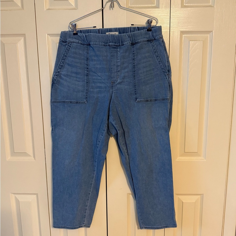 Madewell Wide Leg Pull-on Jeans